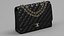 Bolso clásico Chanel Piel de becerro graneada negra