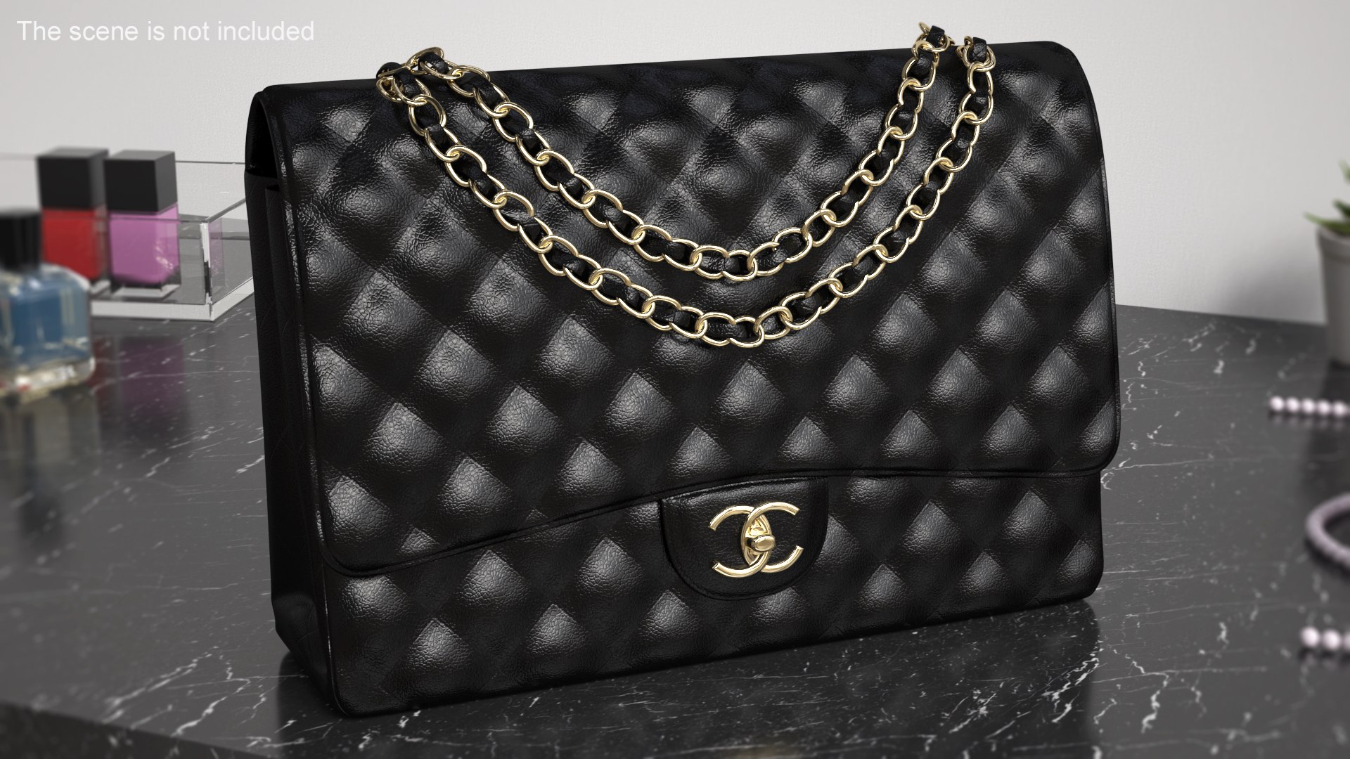 Chanel Classic Handbag Black Grained Calfskin 3D model https://p.turbosquid.com/ts-thumb/rk/NmDe0c/5O/chanelclassichandbagblackgrainedcalfskin3dsmodel002/jpg/1690918517/1920x1080/fit_q87/dc5a4b68dcad676272879414bd9cb3f90801e793/chanelclassichandbagblackgrainedcalfskin3dsmodel002.jpg