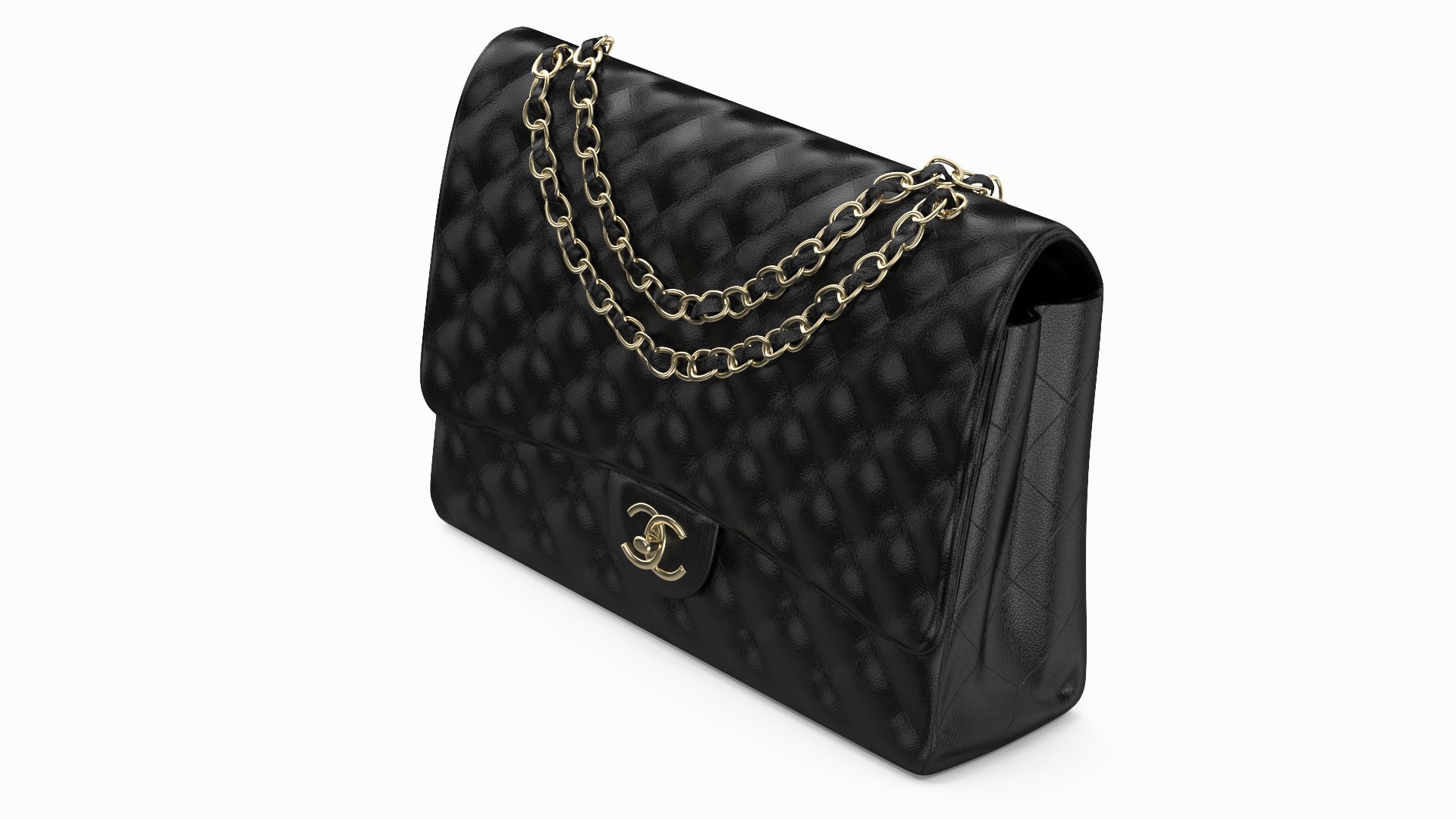 Luxury Black Women&amp;#x27;s Bags Collection 3D model preview