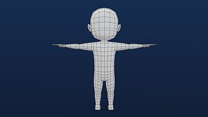 CHARACTER - MALE BOY BASE MESH