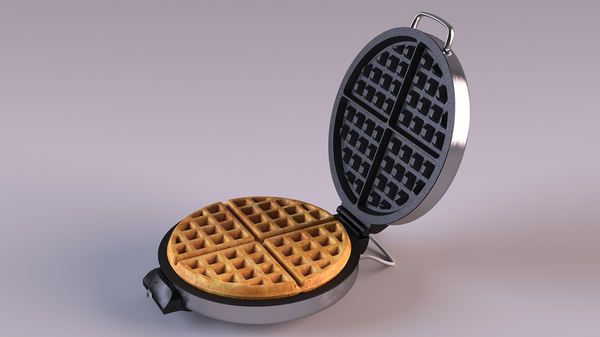 3D model Round Waffle Maker with Waffle https://p.turbosquid.com/ts-thumb/rk/W3a0e2/91/roundwafflemakerwithwafflemb3dmodel007/jpg/1674589167/1920x1080/fit_q87/9e00b6dc841735d915ae5f4d3c3d6d6feedf064d/roundwafflemakerwithwafflemb3dmodel007.jpg