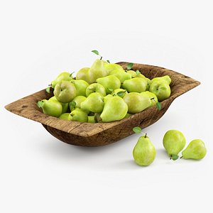 Bowl Oblong with Pears