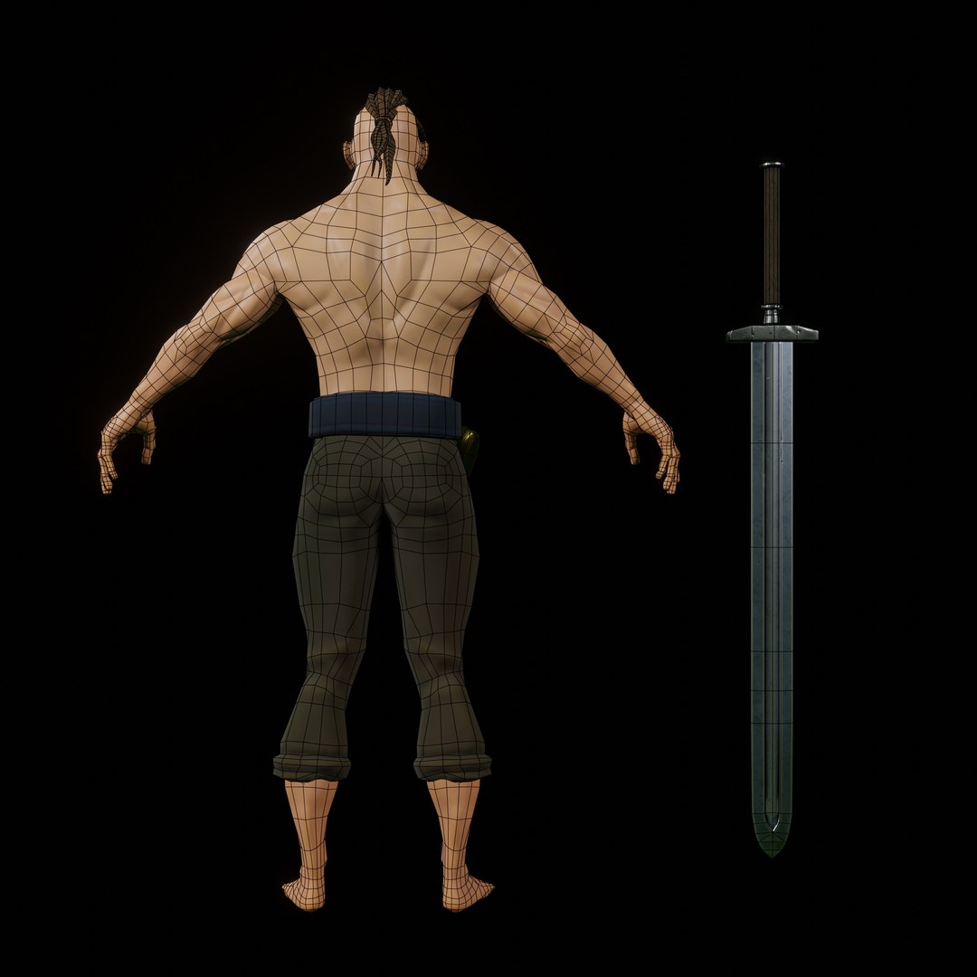 3D Warrior John model - TurboSquid 1948244