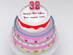 3D cake model
