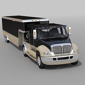 truck trailer 3d model
