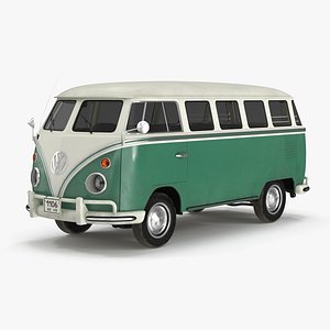 Volkswagen Type 2 Bus Simple Interior 3D model
