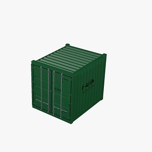10 foot standard height shipping container 3D model