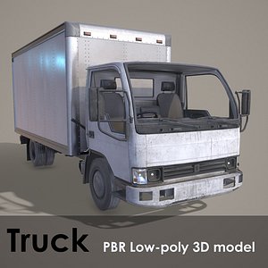 3D Truck PBR Low-poly model