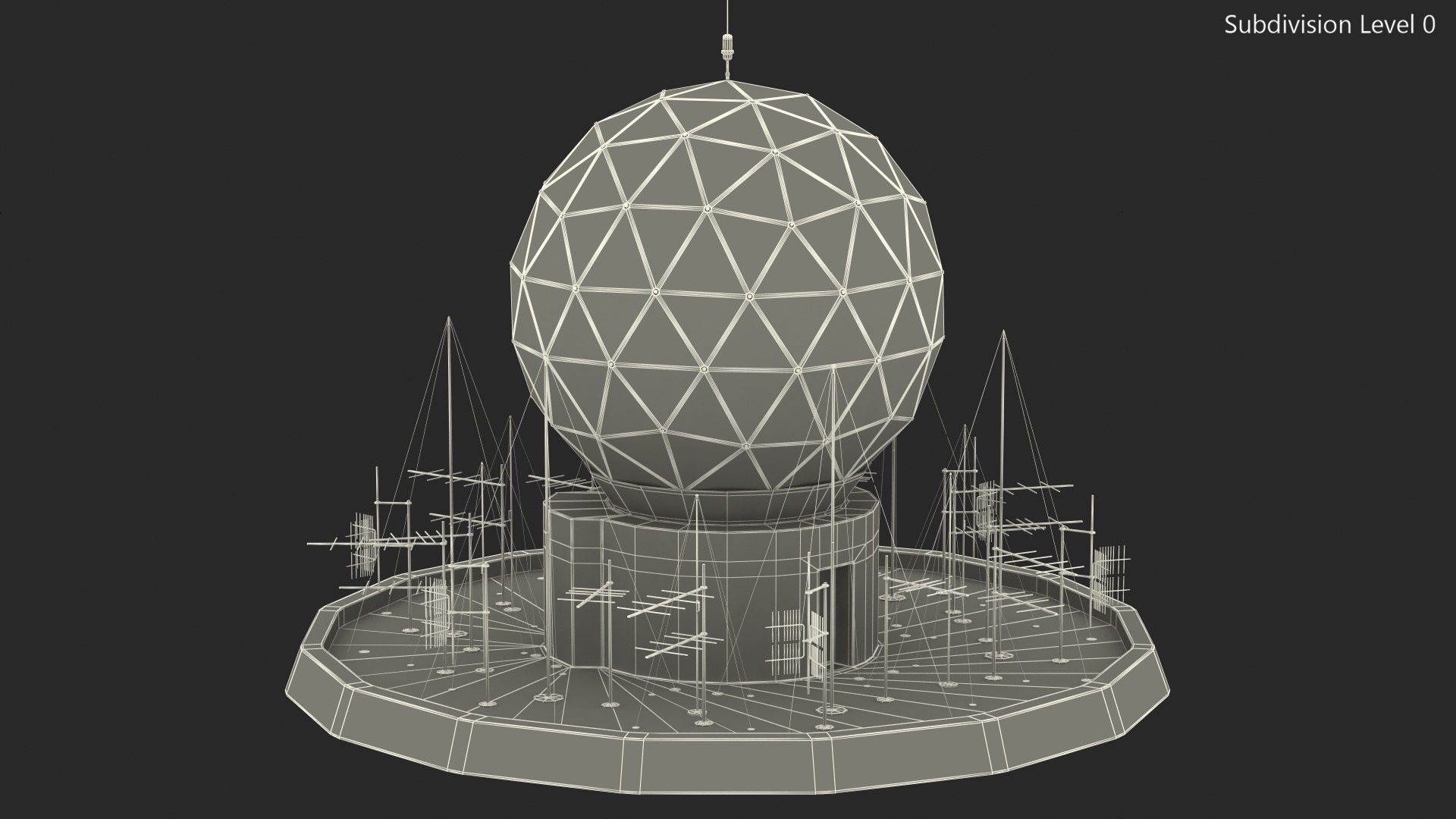 radar tower antenna 3D model https://p.turbosquid.com/ts-thumb/rk/tsfHVL/f7I6xsEB/roundradartowerantennavray3dmodel012/jpg/1583253979/1920x1080/fit_q87/e4d35ed9681cfc301b771aa8136ad089d789bfa3/roundradartowerantennavray3dmodel012.jpg