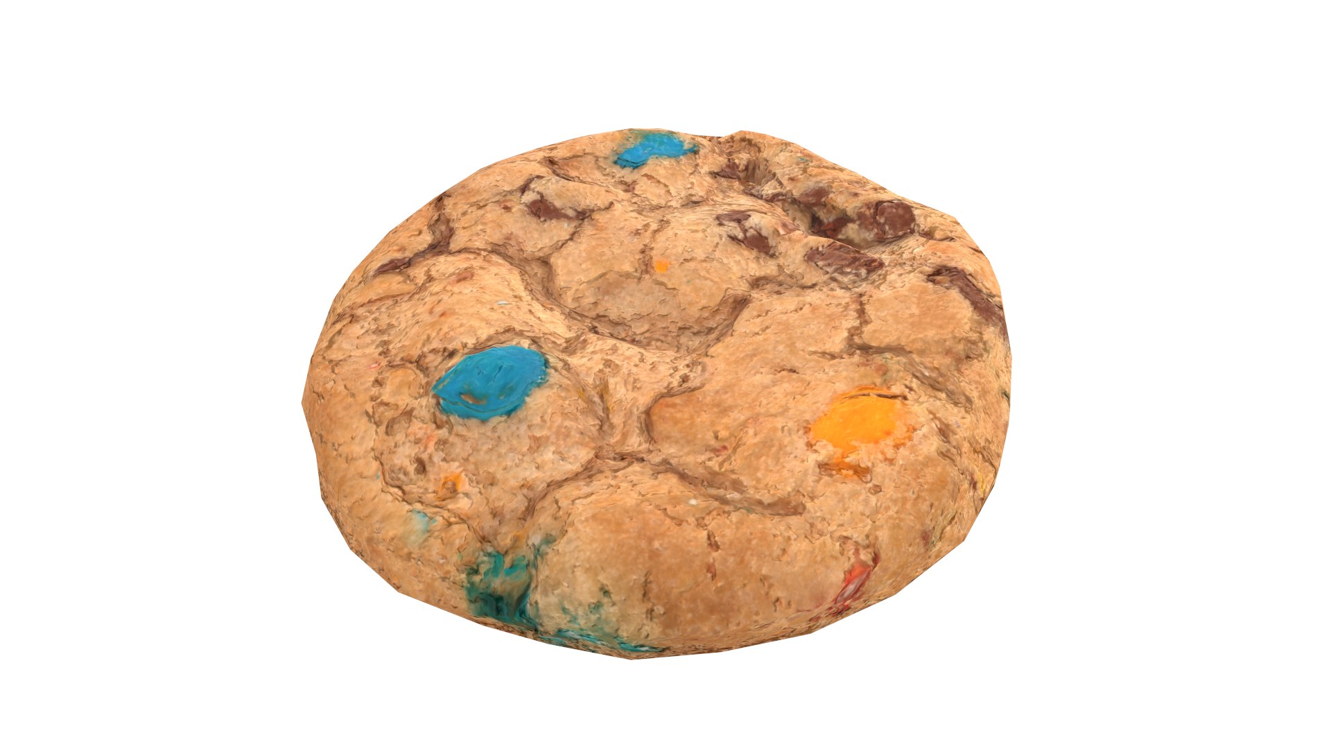 3D Colored Chip Cookie AR VR PBR  Lowpoly with game ready model https://p.turbosquid.com/ts-thumb/rk/vfE4Ri/cP/screenshot007/png/1688803869/1920x1080/fit_q87/3b7149a2d0fec8878c22e6bf668939ad10dc8608/screenshot007.jpg
