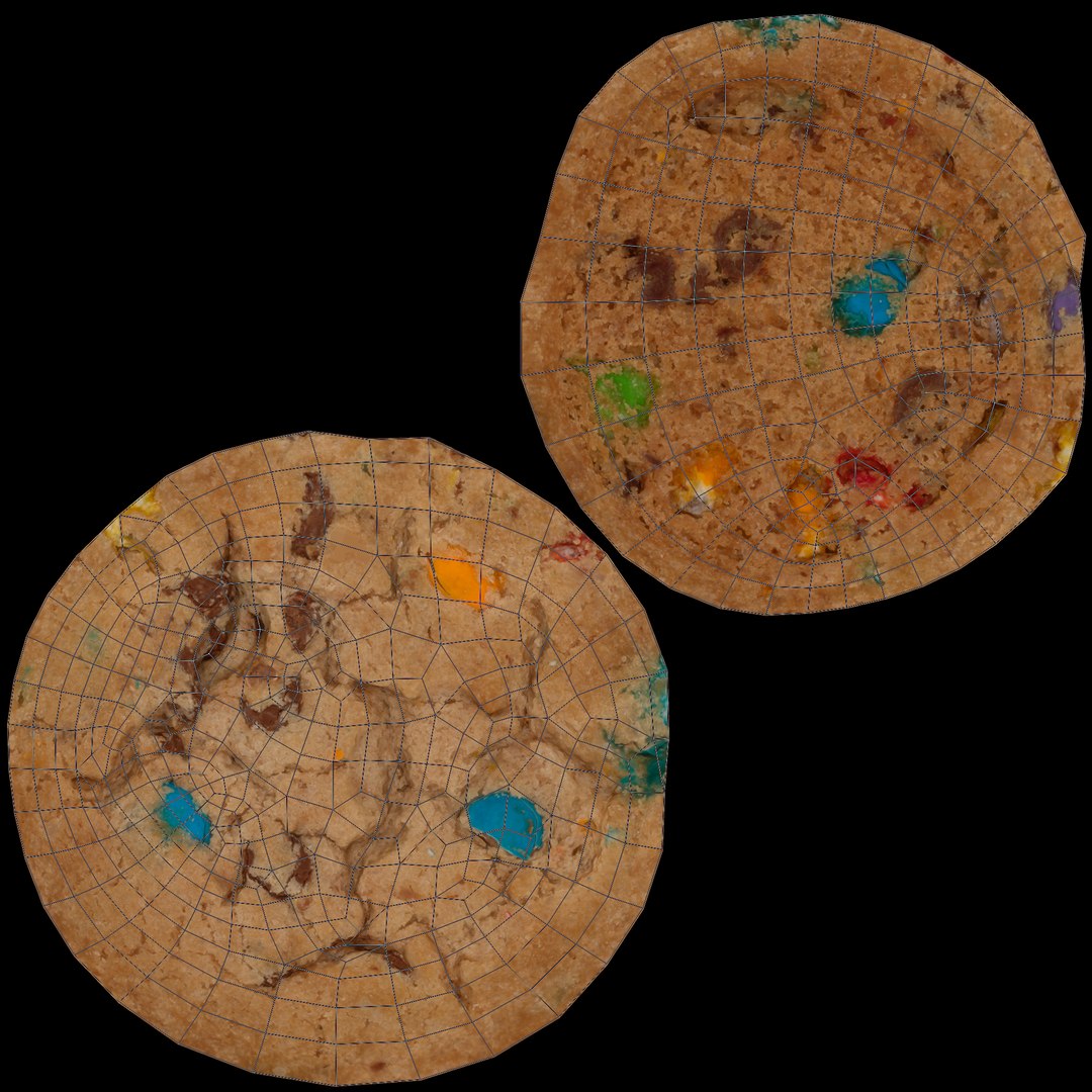 3D Colored Chip Cookie AR VR PBR  Lowpoly with game ready model https://p.turbosquid.com/ts-thumb/rk/vfE4Ri/dw/uvs/jpg/1688803878/1920x1080/fit_q87/02809e1d1a9fb9992b49119502c1cb5ec9f93483/uvs.jpg