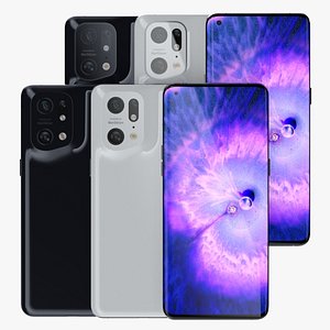 3D OPPO Find X5 Pro and OPPO Find X5