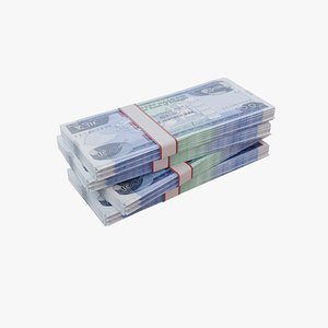 3D model 100 Ethiopian Birr ETB