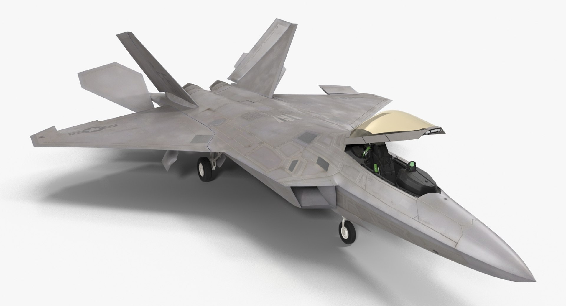 f 22 raptor rigged 3d ma