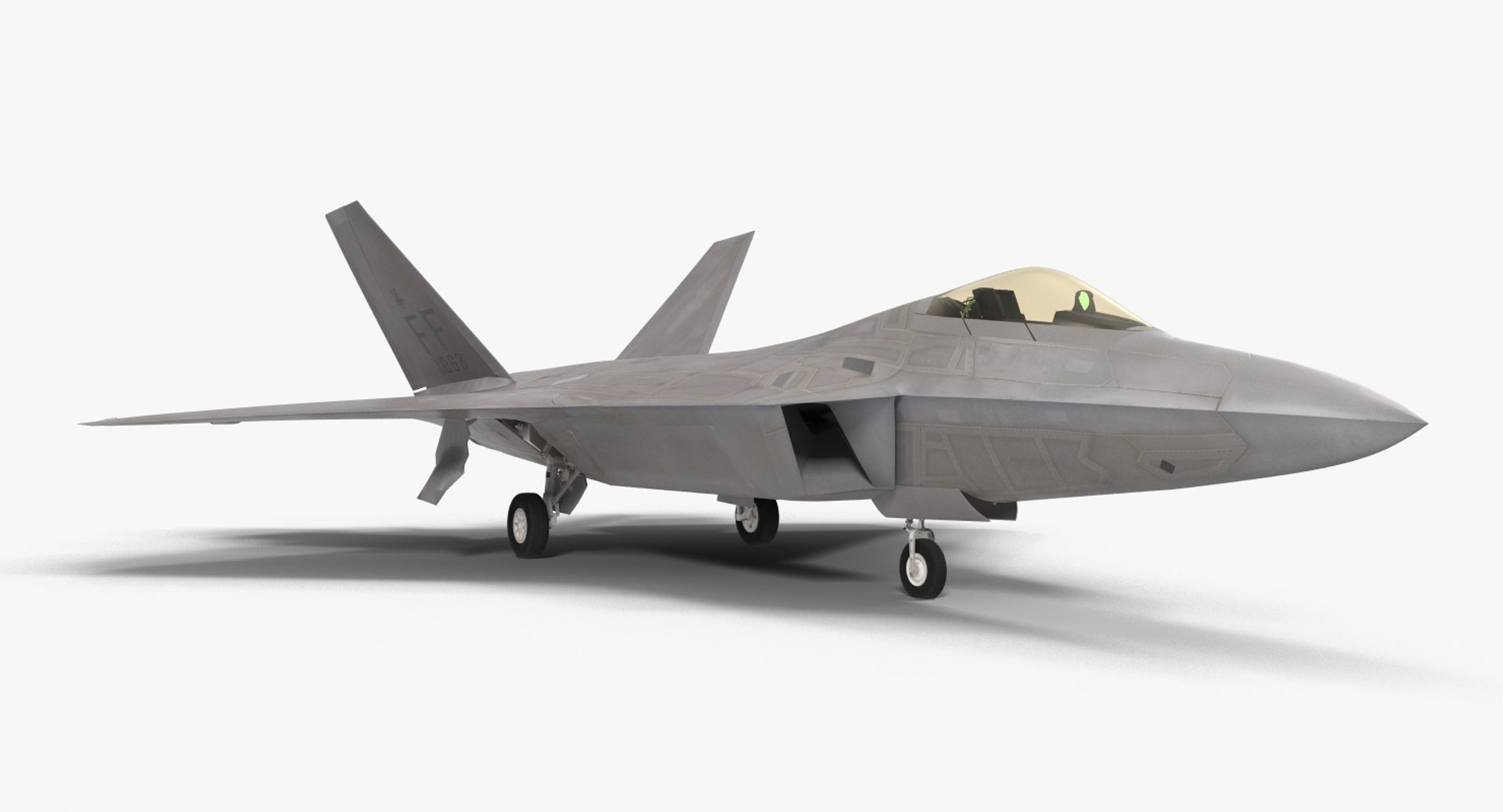 f 22 raptor rigged 3d ma