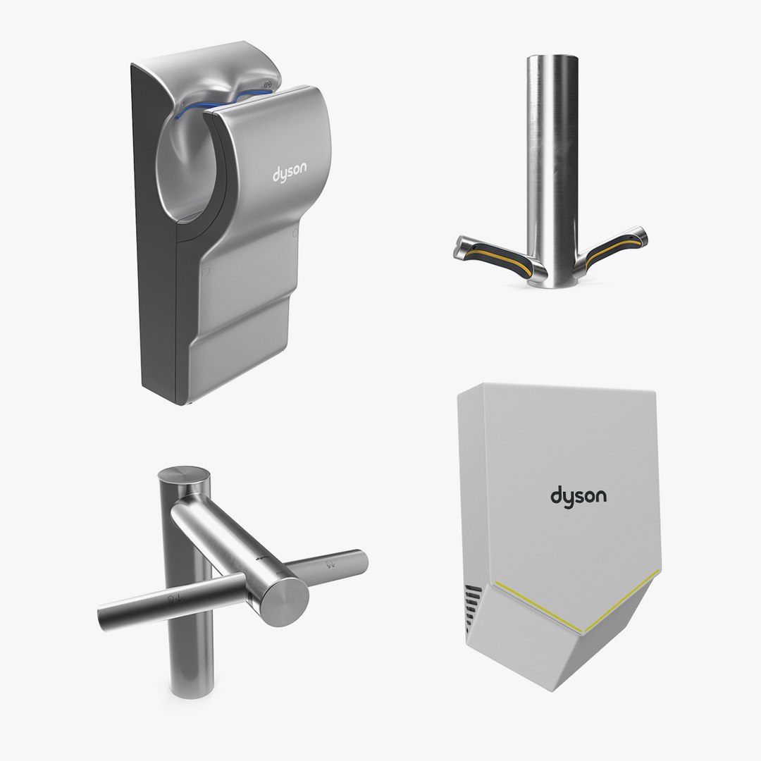 Dyson Hand Dryers Collection 2 3D model preview