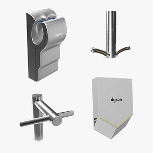 3D model Dyson Hand Dryers Collection 2