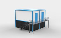 Container stairs 01 3D model