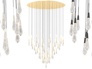Soltaire Round Chandelier - XLarge 3D model