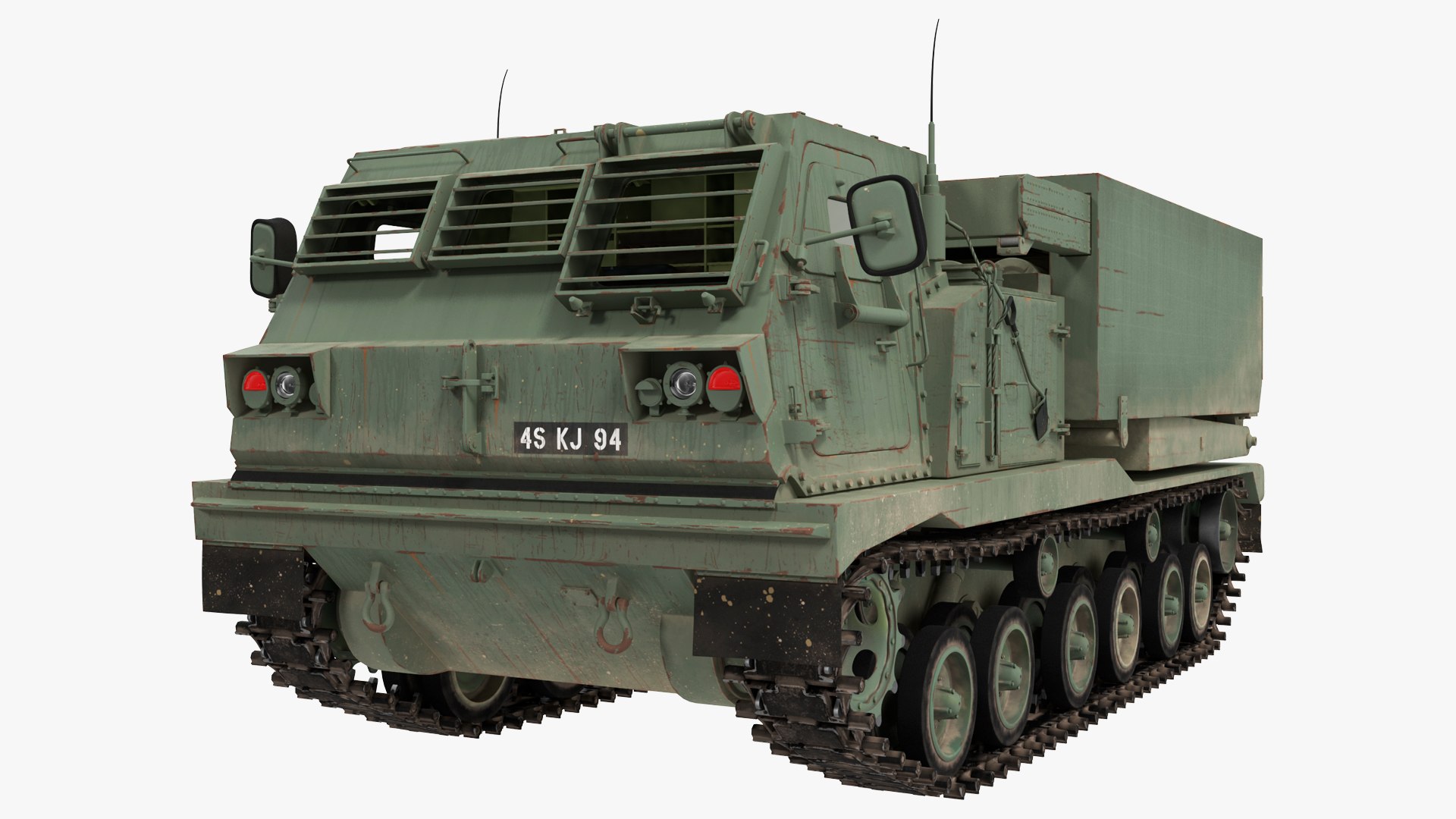 M270 Multiple Launch Rocket System 3D Model 3D model preview