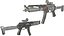 03-9x19vsn-reflex-gun 3d game ready model Low-poly
