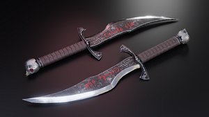 3D Black Dagger model