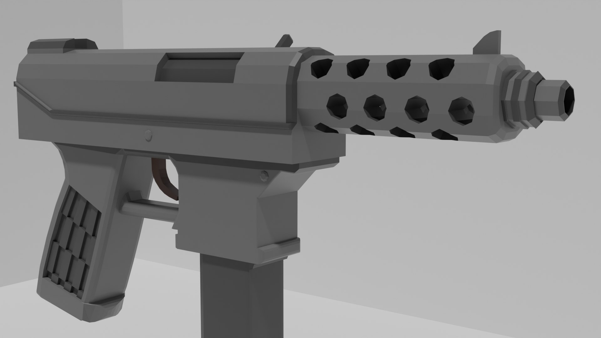 Free 3D Model Low Poly Tec-9 - TurboSquid 2416676