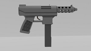 3D model Low poly Tec-9