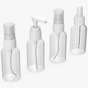cosmetic bottles 50 ml 3D model