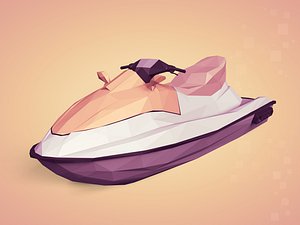 JetSki -- Low Poly model