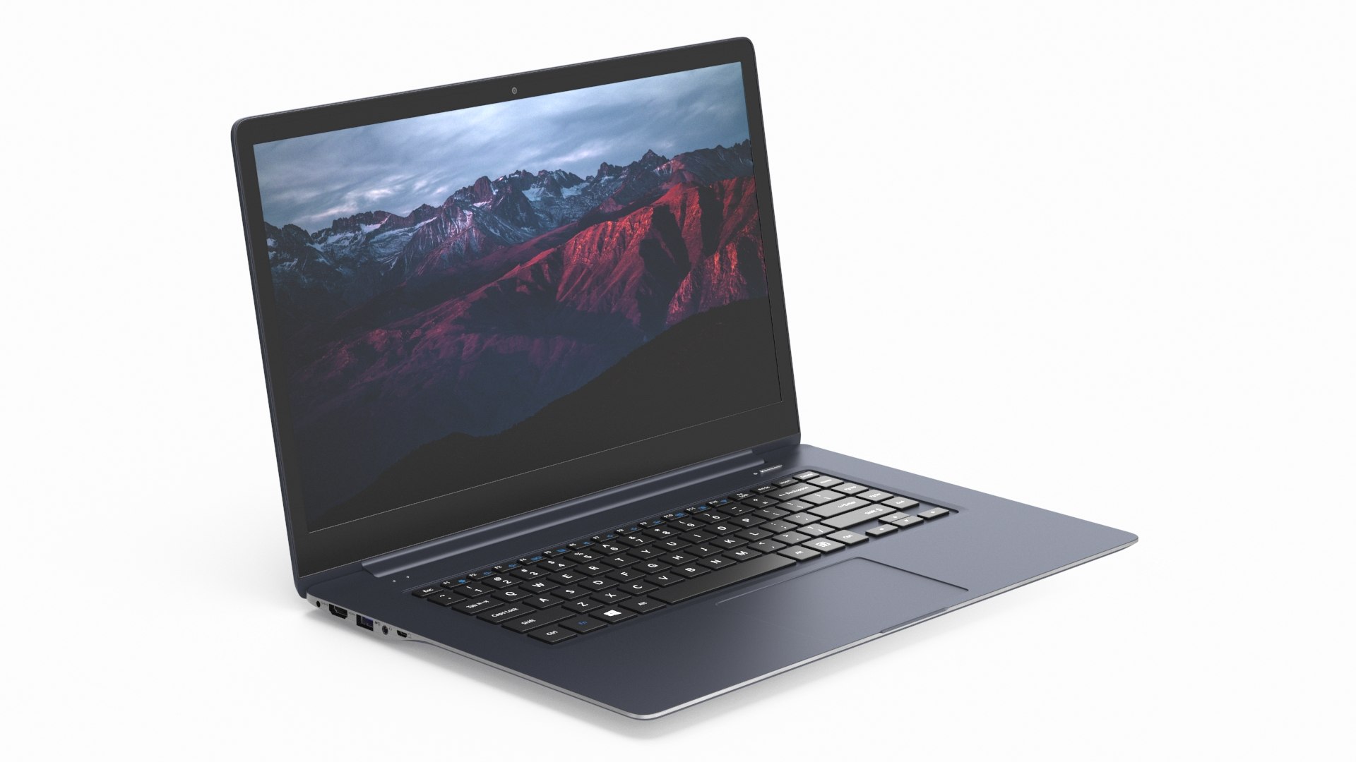 Slim Design Laptop 3D model preview