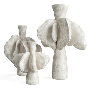Dumpling Ceramic Vases 3D model
