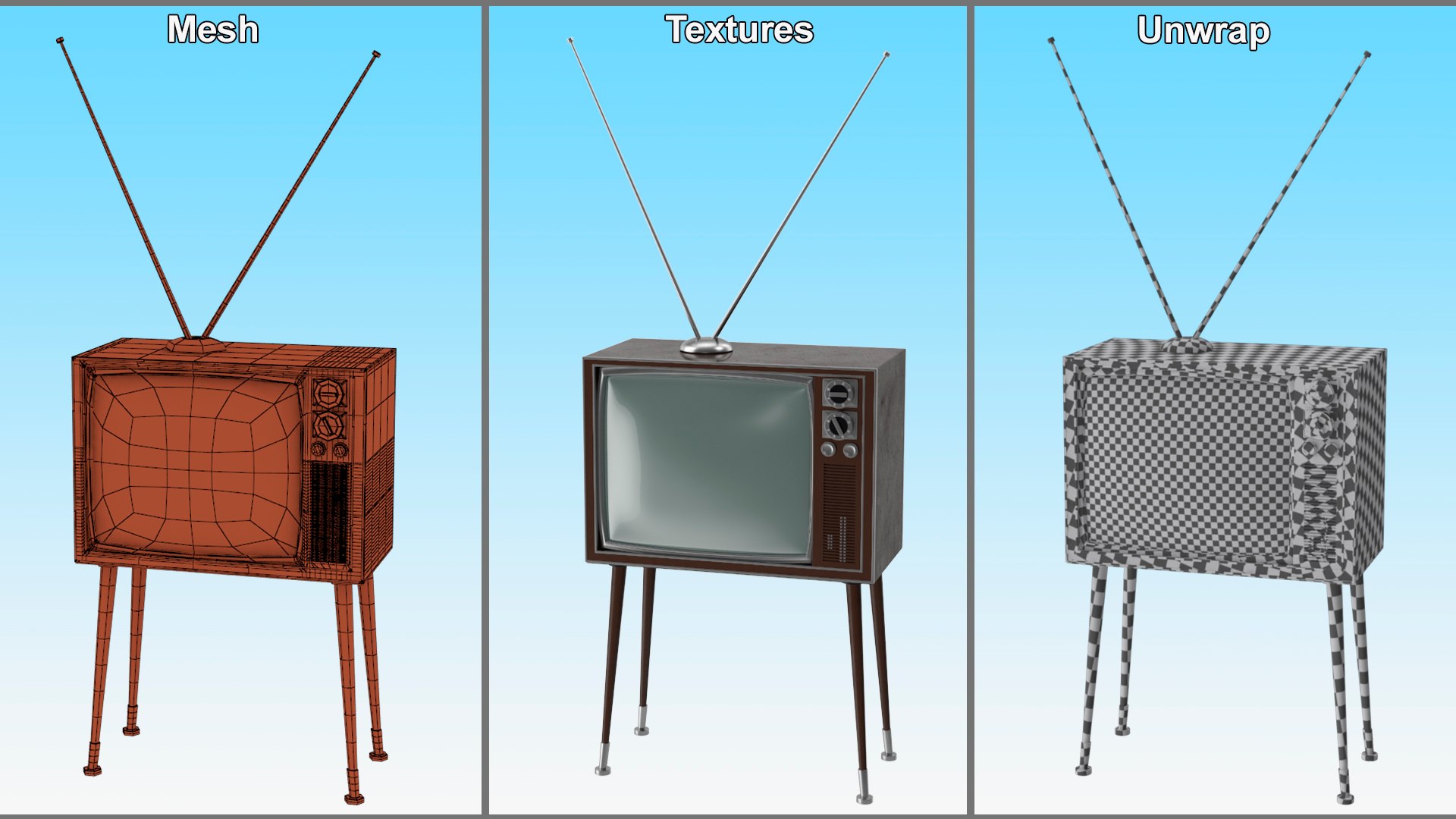 3D Vintage Television with Antenna https://p.turbosquid.com/ts-thumb/rl/YGnRz1/Ru/vintagetelevisionwithantennavray3dmodel016/jpg/1708133358/1920x1080/fit_q87/07e456a7e6edec5eefbef3b9808dfff952c5f90b/vintagetelevisionwithantennavray3dmodel016.jpg