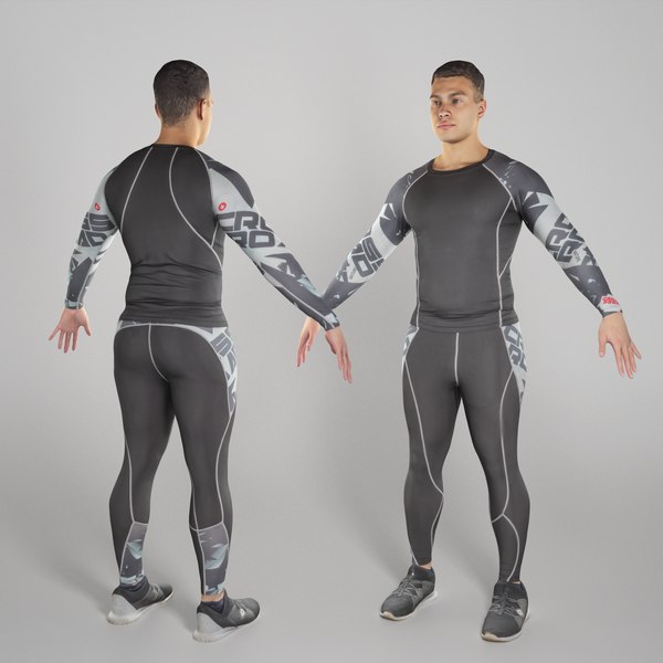 3D animation ready human handsome model