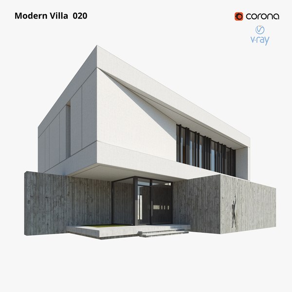 modelo 3d Diseño de villa moderna 020 - TurboSquid 2199619