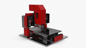 cnc drill milling 3D model