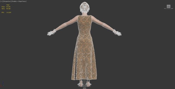 3D realistic female character clothing model - TurboSquid 1616665