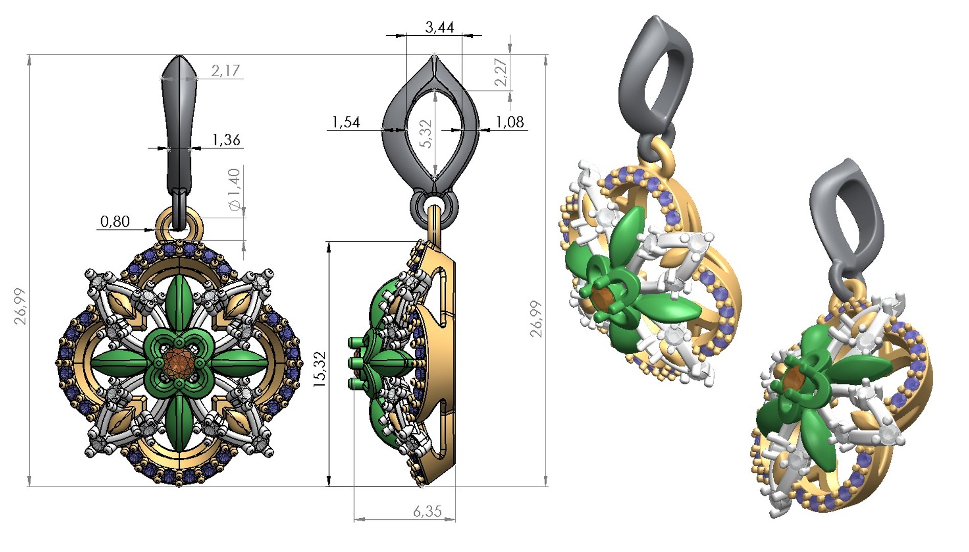 Gold Model - TurboSquid 1187868