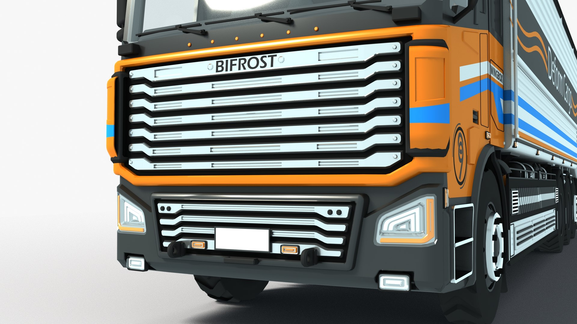 Tridem Wingbox Truck 8x4 3D model - TurboSquid 2155208