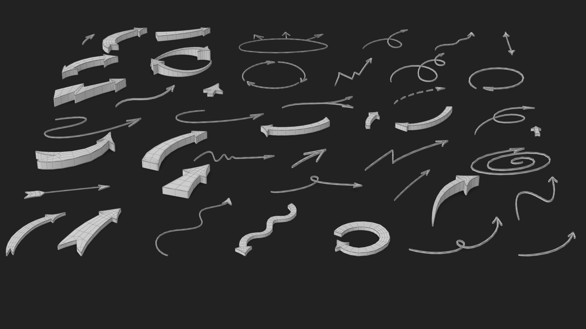3D Arrow Set https://p.turbosquid.com/ts-thumb/rl/ebx8Gn/93/wireframe_11/jpg/1707985970/1920x1080/fit_q87/af8ee2c10733732a2c26d8cc577ffc3b46b547e6/wireframe_11.jpg
