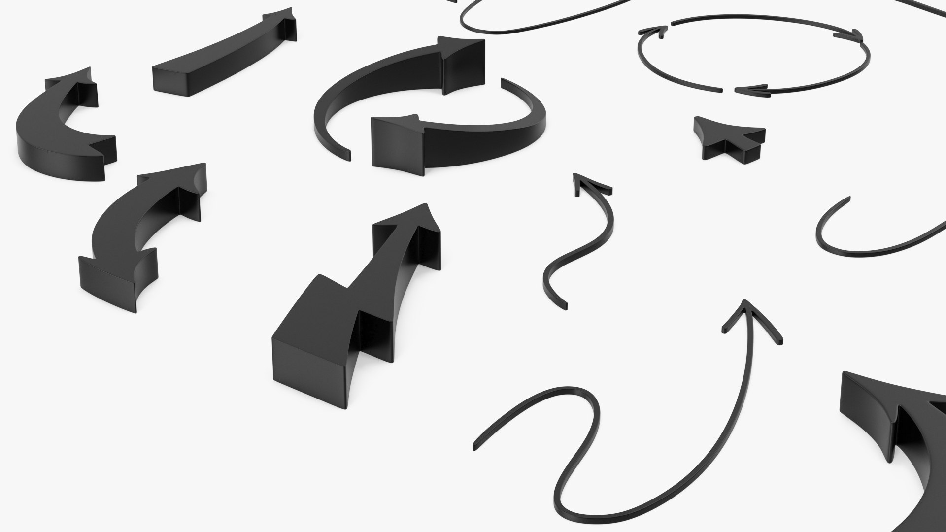 3D Arrow Set - TurboSquid 2190058