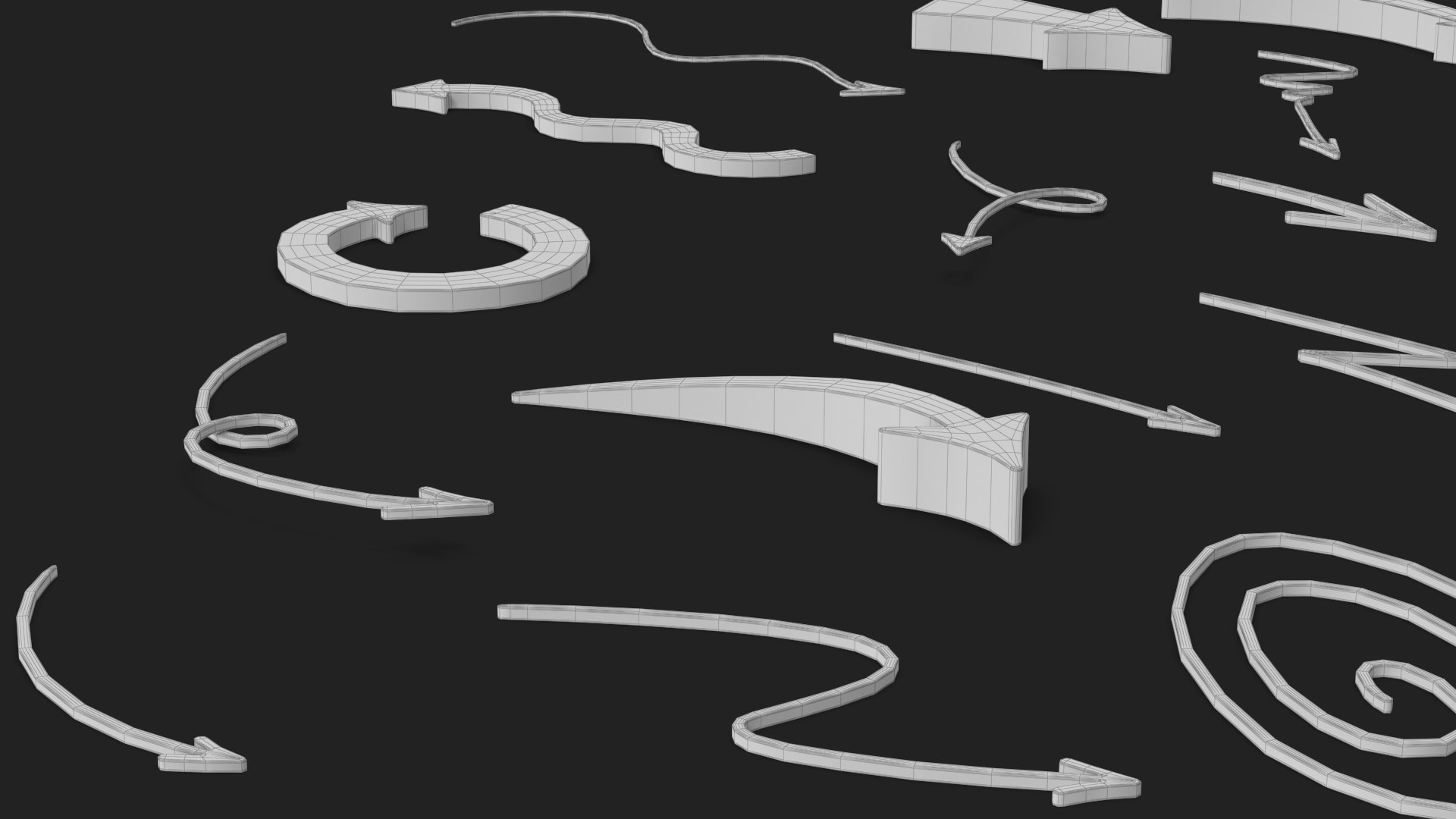 3D Arrow Set https://p.turbosquid.com/ts-thumb/rl/ebx8Gn/kX/wireframe_10/jpg/1707985969/1920x1080/fit_q87/59ebcd913b00da2afcfe5958a601e4fc28d44700/wireframe_10.jpg