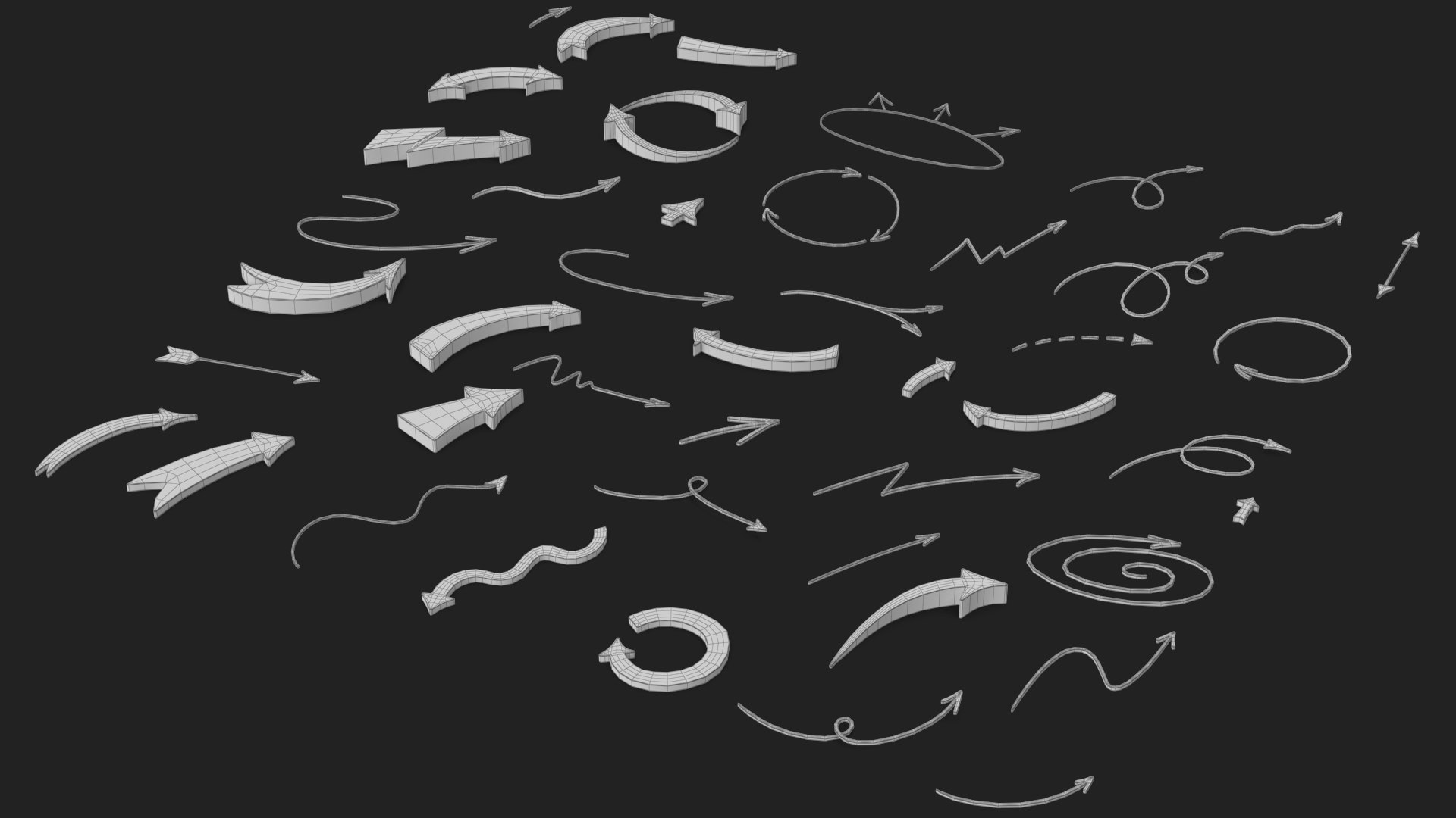 3D Arrow Set https://p.turbosquid.com/ts-thumb/rl/ebx8Gn/nD/wireframe_03/jpg/1707985966/1920x1080/fit_q87/fe1c0adbbc5541606e6b7d4e83b014ab08809a2e/wireframe_03.jpg