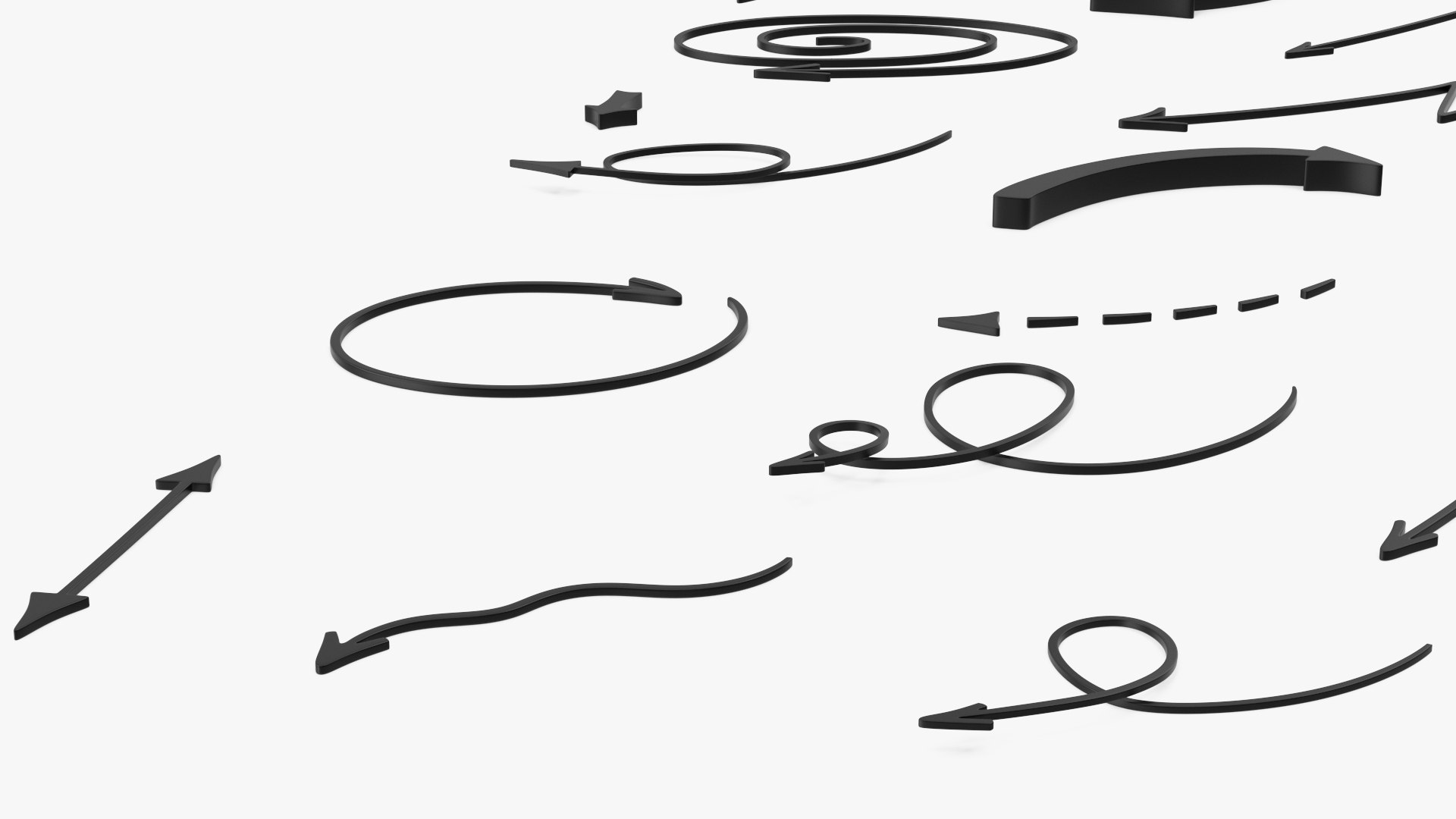3D Arrow Set - TurboSquid 2190058