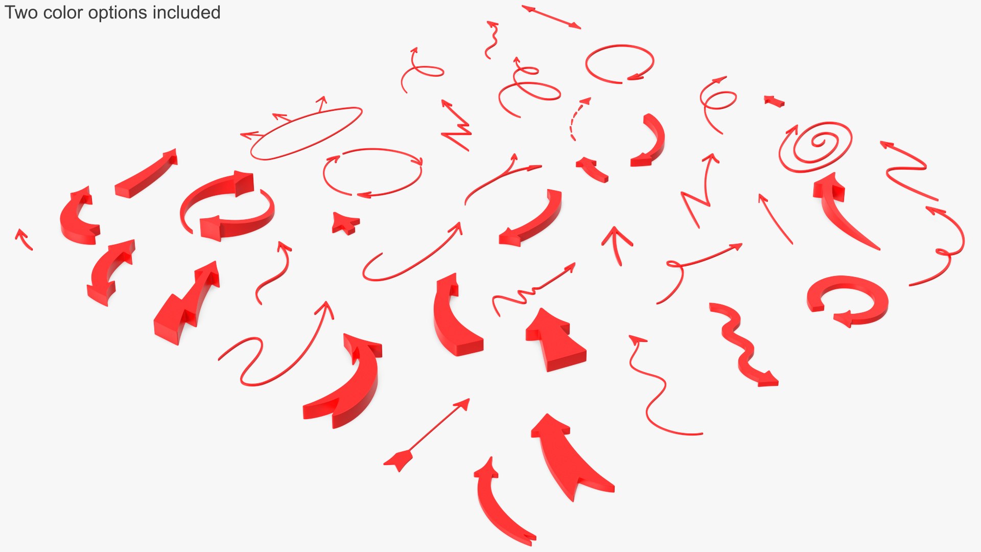 3D Arrow Set - TurboSquid 2190058