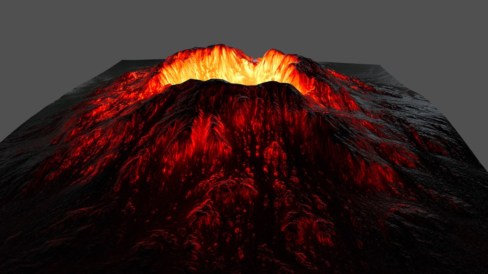Volcano Model - TurboSquid 1161294