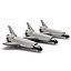 space shuttles modeled 3ds