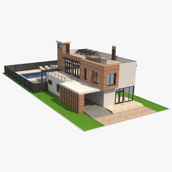 House contemporary 3D model - TurboSquid 1155658