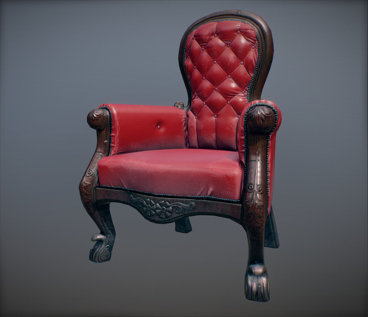 3D Classic Vintage Armchair - TurboSquid 1203980