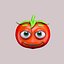 Tomate dos desenhos animados
